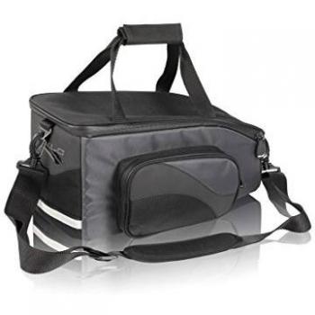 XLC Ba-S47 Gepäckträgertasche für Erwachsene, 15 l, schwarz/anthrazit