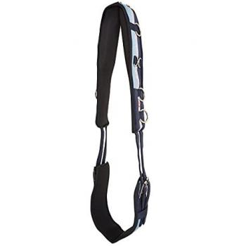 Imperial Riding Lunging Girth, Blue‑Navy‑Silver (Cob)