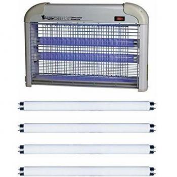 Tue-Moustiques Électrique 20W avec 4 Lampes UV