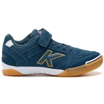 Kelme Precision Quick‑Grip Indoor Football Cleats – Navy/White, UK 1.5 (Boys/Girls)