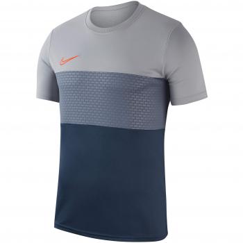 Nike Herren-T-Shirt Dry Academy – Farbpalette Wolf Grey, Armory Blue, Hyper Crimson – L