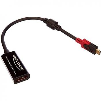 USB Adapter, USB-C Connector to DisplayPort Socket