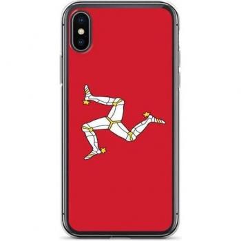 Multicolor Isle of Man iPhone XS Flexible Vertical Casing