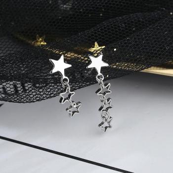 Orecchini artigianali in argento S925 a forma di stelle