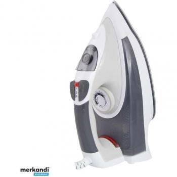 Plancha Vapor EHI009 Esperanza 2400 W con superficie vitrocerámica gris/blanco