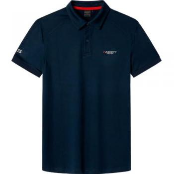Hackett Polo Blu Navy L Short Sleeve