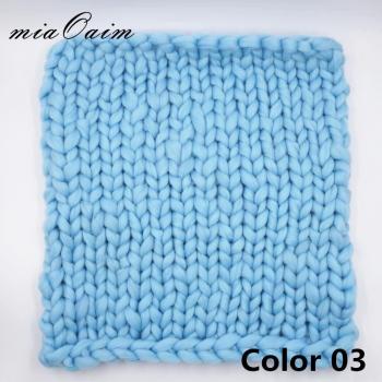 Newborn Chunky Knit Photo Prop 45x45cm
