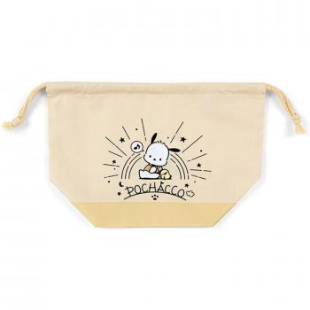 Kid-Friendly Pochacco Drawstring Snack Sack – Beige