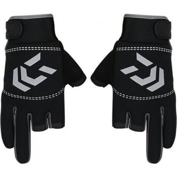 Men's and Women's Non-Slip Fishing Gloves with 3-Finger Cut