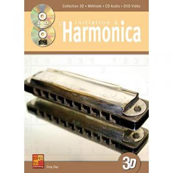 Maîtrise Harmonica 3D : Pack Livre + CD + DVD
