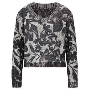 Betty Barclay Damen Grobstrick‑Pullover „Lässiger V‑Schlitz“, Dunkelbraun, 36