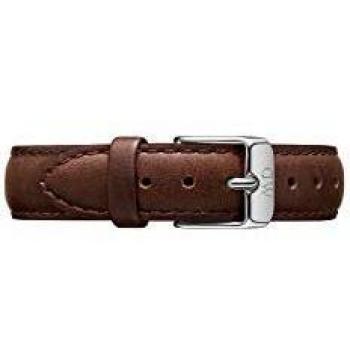 Daniel Wellington Unisex‑Lederarmband 14 mm – Bristol‑Silber