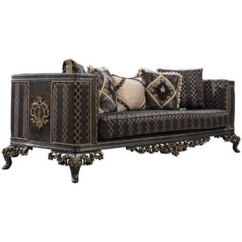 Casa Padrino Royal Barock Sofa – Lila-Grau-Gold‑Design für edle Räume