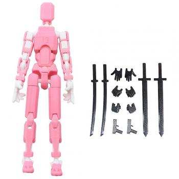Titan 13 Acción 3D: Robot en Tonos Rosa y Blanco