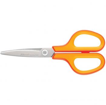 Tijeras de acero inoxidable Rexel 18 cm color naranja