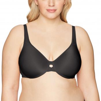 Bali Plunge Into Comfort Minimizer Bra Onyx 40C / Keyhole Minimizer Bra Black 40-C