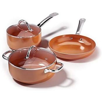 CUSIBOX Three-Piece Nonstick Cookware Set for Induction