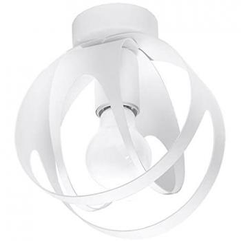 Lampada da Soffitto Sfera Bianca 1x E27, Metallo, 16x21 cm