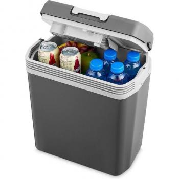 MOA 22 Liter Elektro-Kühlkiste mit Warmhaltungsfunktion, 12 V/230 V – Grau