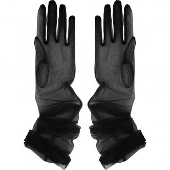 Gants sexy en tulle à doigts complets