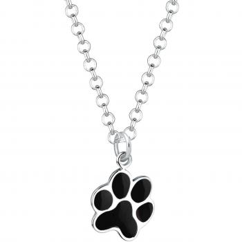 Elli Tierpfoten‑Kette Damen, 925 Sterling Silber Anhänger