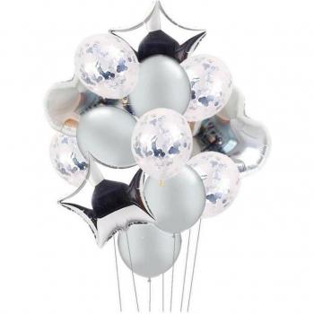 Boda y Fiesta Globo Aluminio Confección Azul