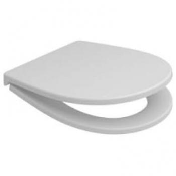 CopriWater TermiIndurente Acciaio Soft Close Bianconero