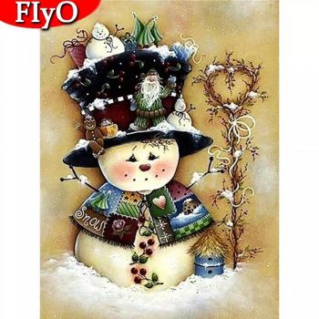 Kits de broderie diamant carré complet Noël