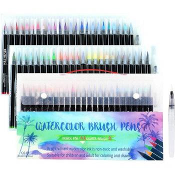 Pack de pinceaux à marqueur 48 couleurs école art