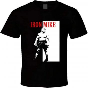 Top Noir Mike Tyson Scarface – Homme, Grande Taille (XL)