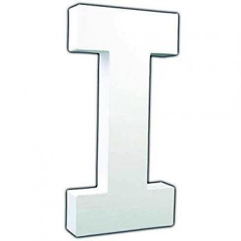 Support en papier mâché Lettre I