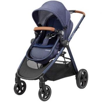 Kinderwagen Maxi‑Cosi Zelia – silberer Rahmen in Blau