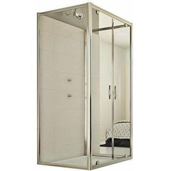 Klarglas Duschkabine Idralite 3‑seitig – Cristal Trio 198 Mod., 70 × 90 × 70 cm