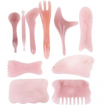 Rose Resin Facial Scraping Tool for Pressure Therapy