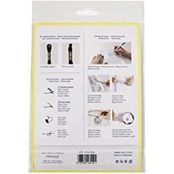 Feuille de couture magique – Papier hydrosoluble français