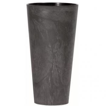 PROSPERPLAST Tubus Slim Effect de plástico CON depósito en color Cemento, 57,2 (alto) x 30 (ancho) x 30 (profundo) cms