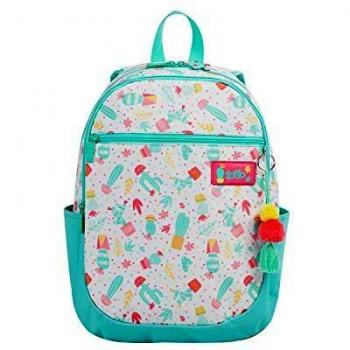 Mochila Escolar Totto Emelinda Blanco Blanco