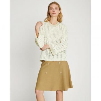 Sudadera Manga Larga Trucco Mujer con Corte Ancho