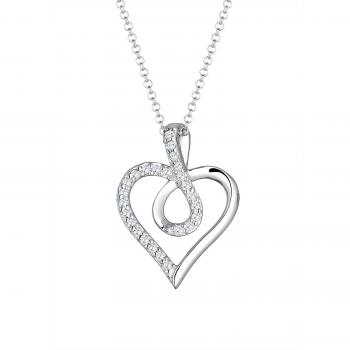 Elli Silberschmuck: Halskette „Unendliches Herz“ – rosé vergoldet