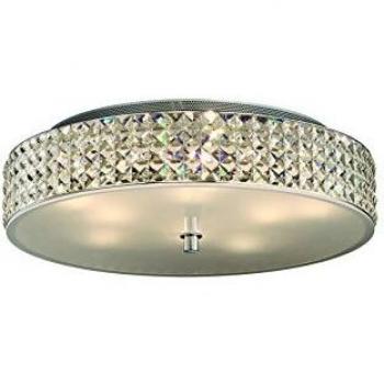 Netlighting Roma 9 Light Large Flush Ceiling Light Chrome G9