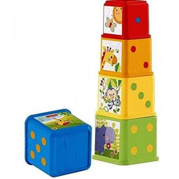 Fisher-Price Bloques apila y descubre. juguete bloques construcción bebé +3 meses (Mattel CDC52)