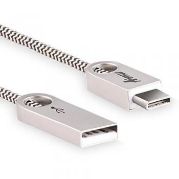 Cable de Aluminio Zincado Aimus USB Tipo C a A 1 m – Rápida Transferencia