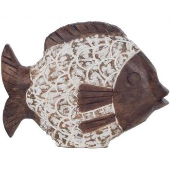 Figurine de Poisson Marron