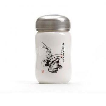 Contenedor Portátil de Té y Frutas Secas, Cerámica Pu'er D103