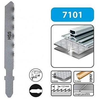 Lames scie sauteuse ergot coupe métal alu