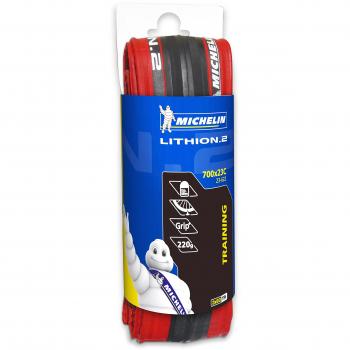 Red Unisex Adult 700×23 Michelin Lithion V2