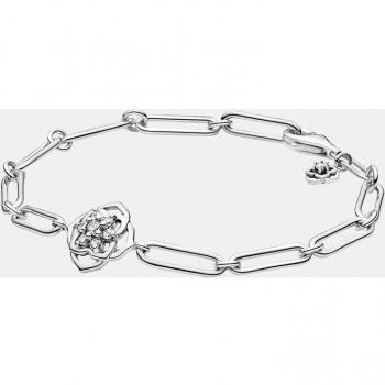 Pandora Día de la Madre Pulsera en Plata de Ley Eslabones Pétalos de Rosa 599409C01, para Mujer