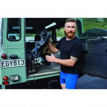 Icebreaker Anatomica Crew Merino Short Sleeve Base Layer Black / Monsoon M male male