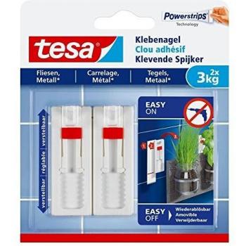 2-Pack Adjustable Adhesive Nail for Smooth Surfaces