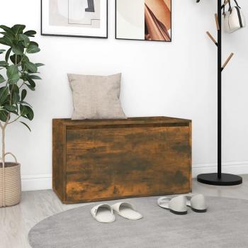 Banc d'entrée 80x40x45 cm en Chêne fumé